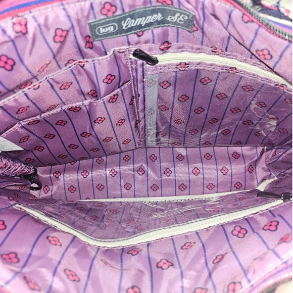 Lug Camper SE Bag & Matching Splits SE Wallet Cardinals Cream SET. NEW - Picture 5 of 10